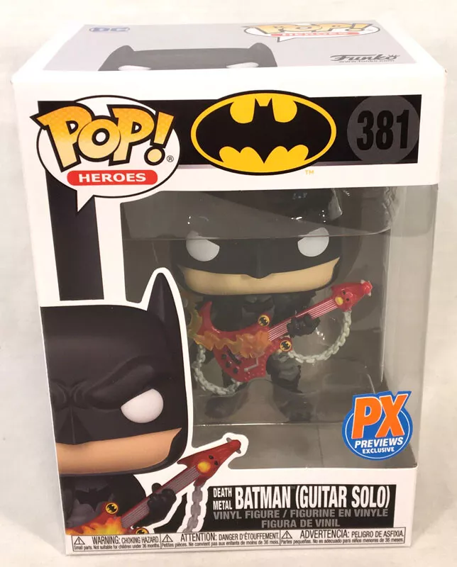 Funko POP 381 DC PX Exclusive Death Metal BATMAN Guitar Solo Figure See Photos