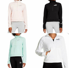 Puma Women's Half Zip Pullover Sweatshirt Front Pocket variety 2