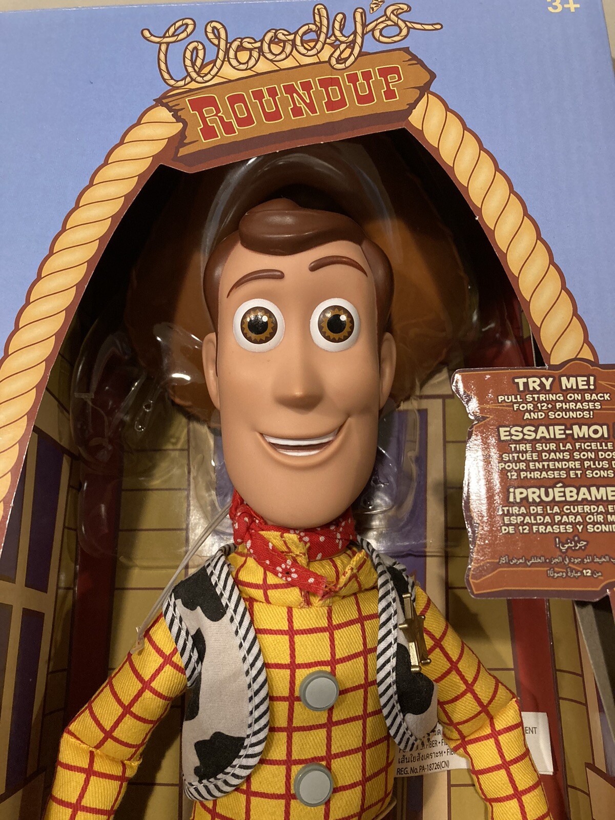 Woody’s RoundUp Talking Sheriff 15” Action Figure Toy Story Detector