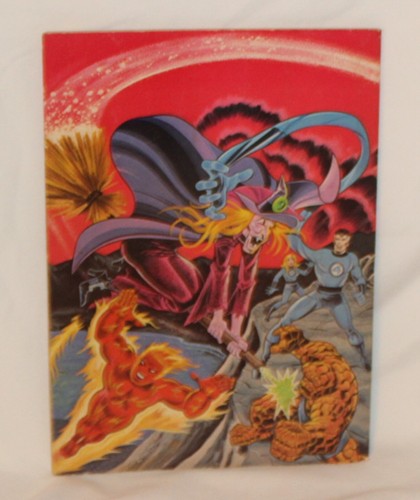 Vtg 1977 Fantastic Four Meet the Witch Coloring/Activity Book Whitman - Picture 3 of 10