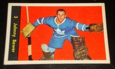 JOHNNY BOWER 1960 Parkhurst #3, Toronto Maple Leafs, Hockey Card, HALL OF FAME