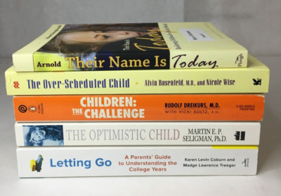 Parenting Book Lot of 5 - College Challenge Optimism Over-Scheduled