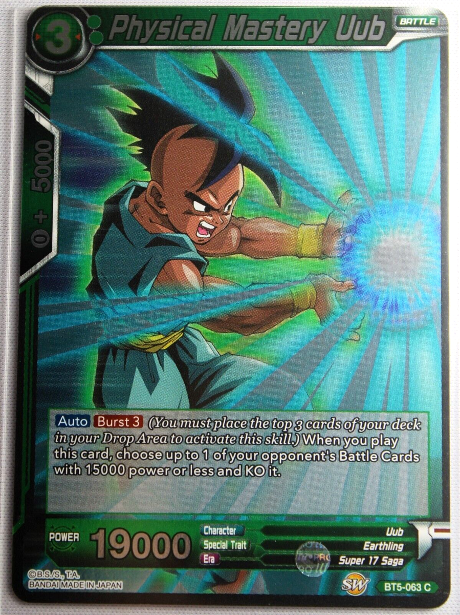 Physical Mastery Uub BT5-063 C Foil NEW Miraculous Revival Physical Mastery Uub BT5-063 C Foil NEW Miraculous Revival