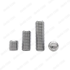 304 Stainless Steel Hex Socket Set Screw Cup Point Grub Screws DIN916 M6-M16