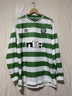 Celtic FC Umbro シャツ vintage celtic jersey umbro shirt kit striped white green