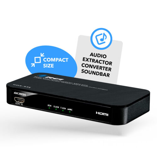 Dual HDMI EARC Audio Extractor 4K@60Hz mit optischem Anschluss & 3,5mm Klinke (HDA-932) - Bild 3 von 12