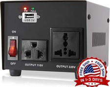 Transformador convertidor de voltaje de 500 vatios con puerto de carga USB NUEVO