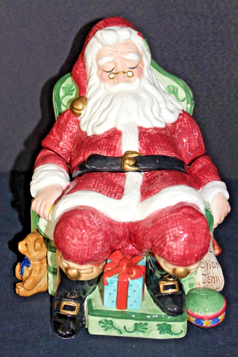 Fitz & Floyd Classics Old Fashioned Christmas Sleeping Santa candy