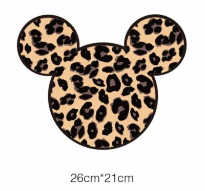 2 Piece Large Leopard Head Patch - Embroidered Animal Applique For Sewing On Jackets, Jeans, Bags