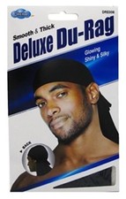 Smooth Thick Shiny Silky Deluxe Du Rag Durag Black White MORE COLORS