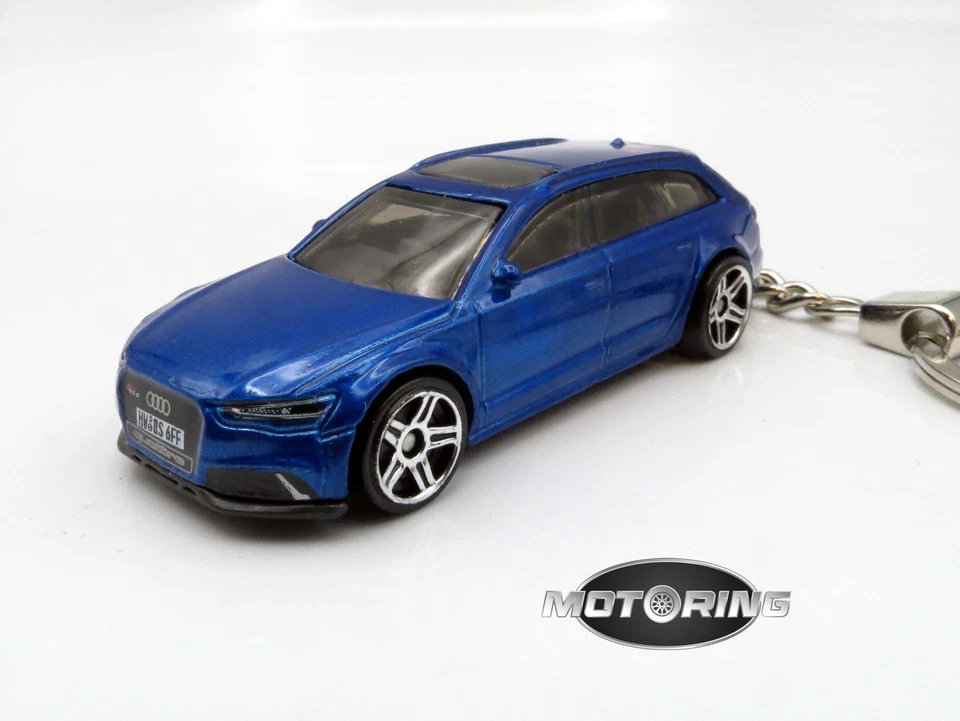 2017 '17 Audi RS 6 Avant Blue Car Rare Novelty Keychain 1:64 Diecast - Image 3 of 4