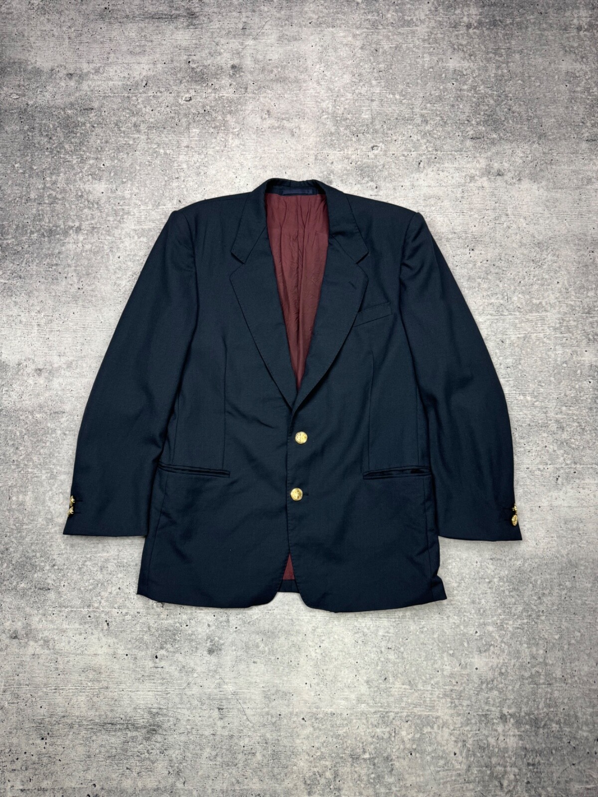 Giacca blazer sartoriale vintage Yves Saint Laurent YSL invecchiato anni 90 stile Y2K 52R