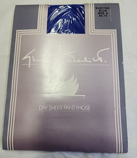 Vintage Gloria Vanderbilt Pantyhose Daysheer Sandalfoot SIZE A Electric Blue