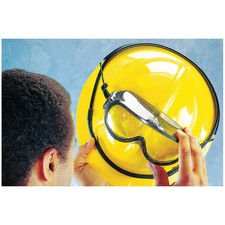 hard hat goggle retainer clip