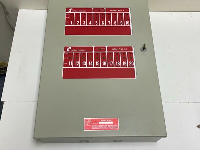 IMPERIAL PRODUCTS MC-15 2XMC-15 ALARM ANNUNCIATOR CONTROL PANEL, 20 ZONE 