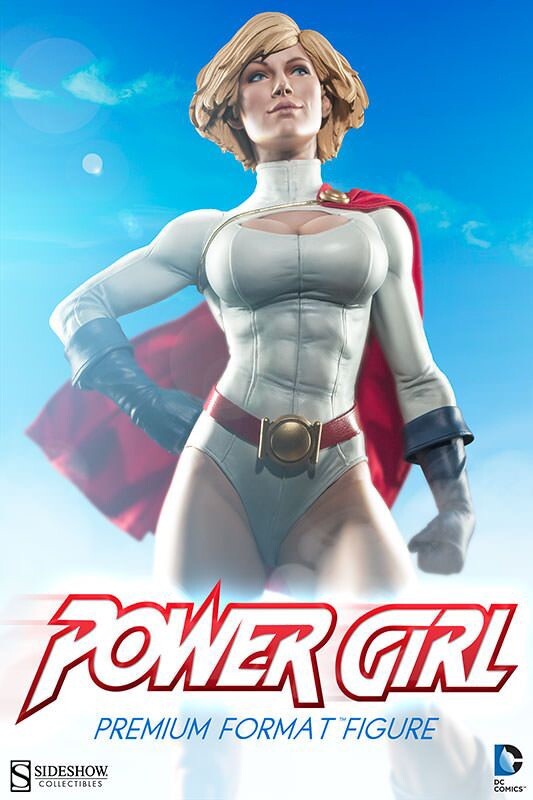 希少 SIDESHOW プレミアムフィギュア 1/4 パワーガール DC Sideshow EXCLUSIVE Premium Format Power Girl 1/4 Scale
