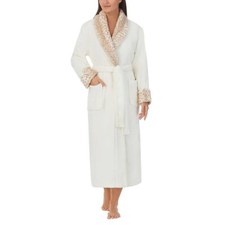 Carole Hochman Ladies  Plush Robe White Women's Size 3X New 