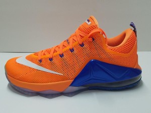 orange and blue lebrons