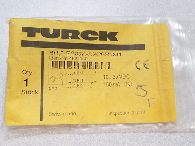 TURCK BI1.5-EG08K-AP6X-H1341 (4669050) Inductive Sensor, 1.5 mm Range, M8 Flush,