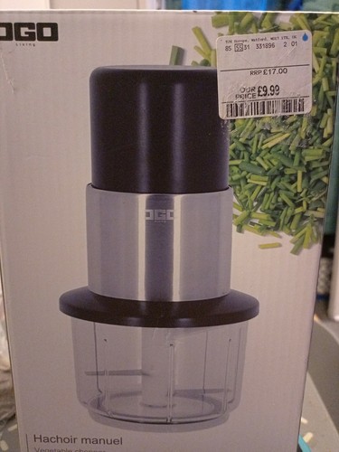 OGO LIVING MANUAL VEG/ FRUIT CHOPPER rrp£17 Ticket Price£9.99