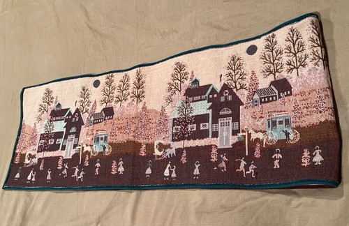 Snow Scenes Tapestry Table Runner Christmas 12.25 X 72” Outdoor Christmas - Picture 10 of 16