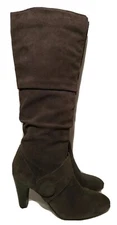 GNW Leather Suede Mid Heeled High Calf/Knee "Serena" Boots For Women Size 8 M
