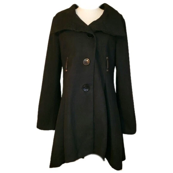 Flared peacoat hotsell