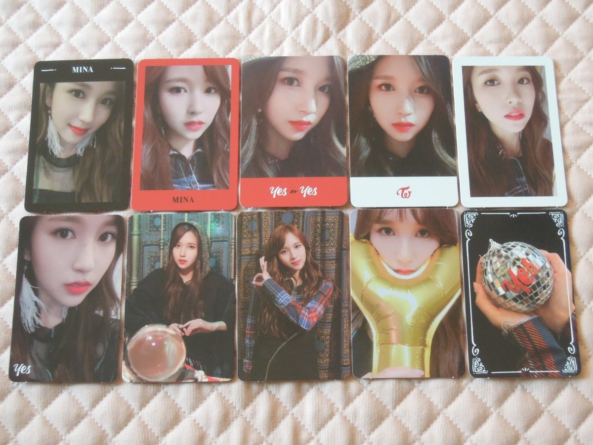yes i am mina イエス　アイ　アム　ミナ　トレカ　セット TWICE MINA 1st Photobook Yes, I am MINA Gray Ver 2 card with