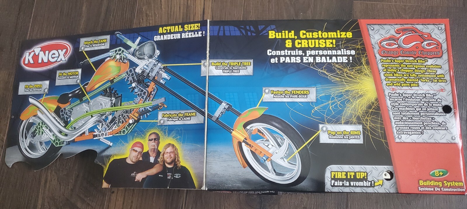 K'NEX Orange County Choppers Paulie's Super Stretch Bike for sale