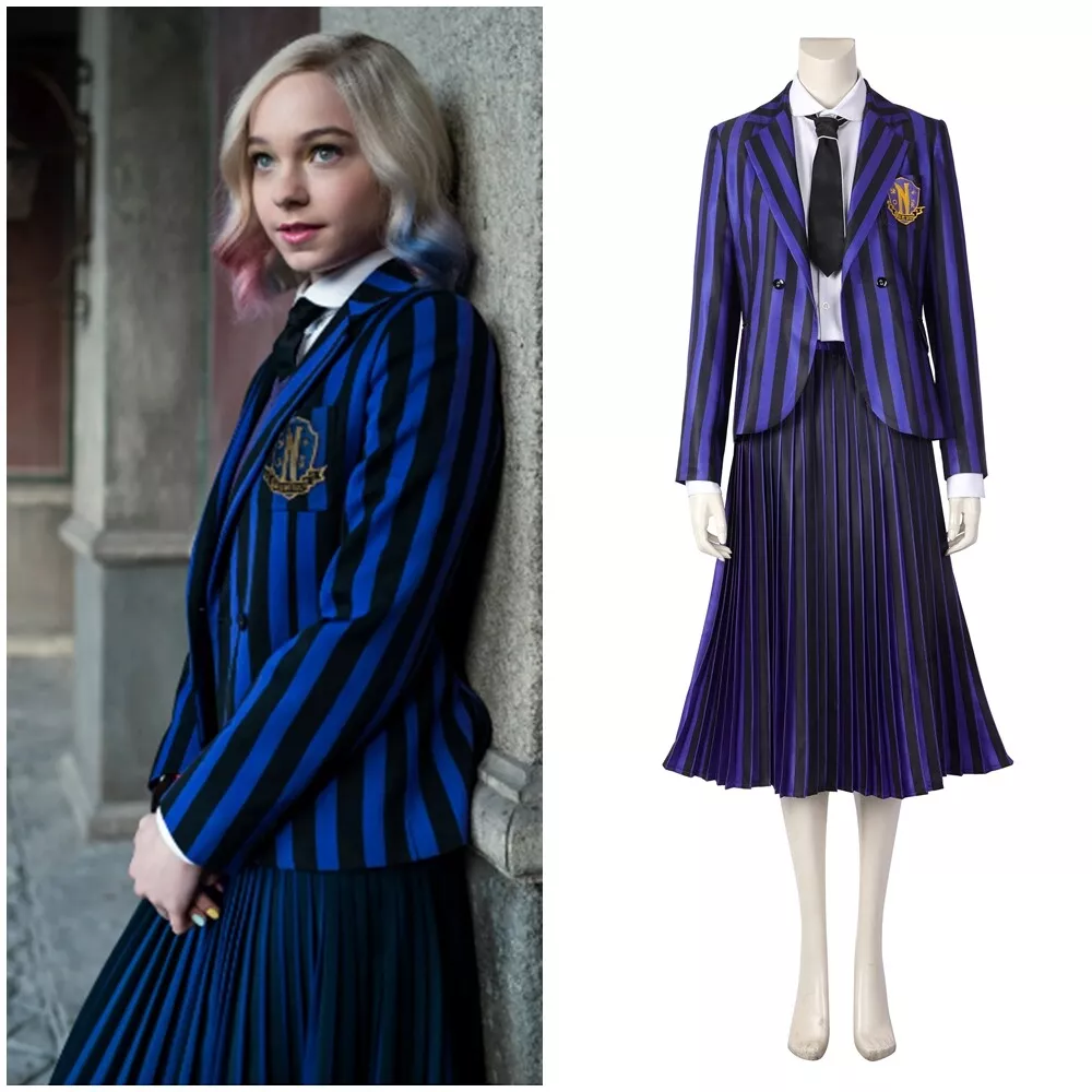 Nevermore Academy Wednesday Uniform Girls Costume