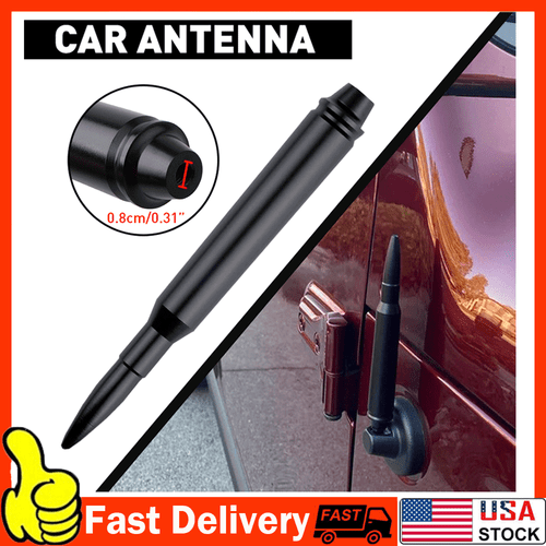 5.7" Bullet 50 Cal Antenna Style Mast for Tundra 2014-2020 FM AM Radio Signal - Picture 17 of 17