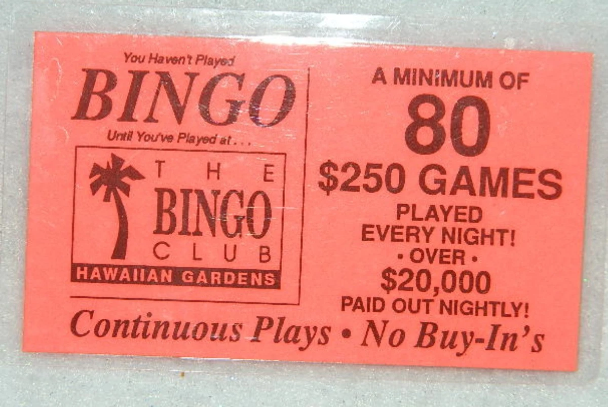 The Bingo Club Hawaiian Gardens Fasci Garden