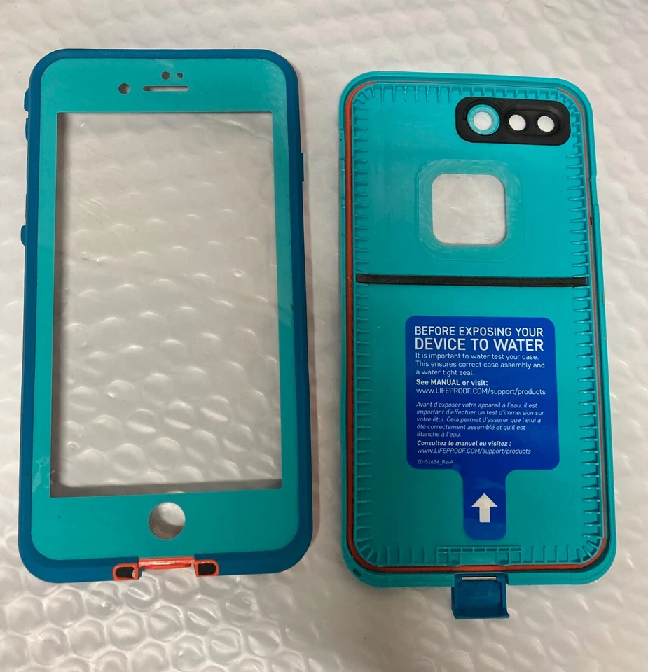 iPhone 7 Plus Phone Case FRĒ Waterproof Maui Blue/Mango Tango - image 3 of 4