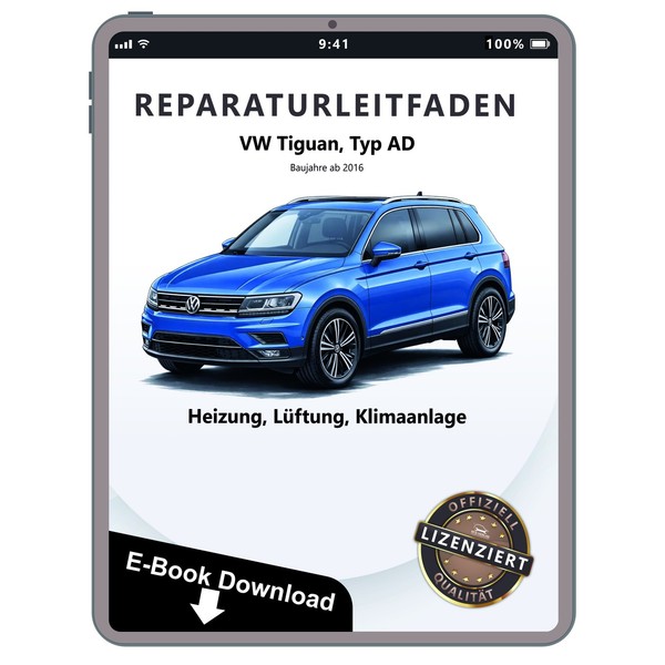 VW Tiguan Typ AD Ab 2016 Heizung BelüFtung Klimaanlage Reparaturleitfaden Ebook-image