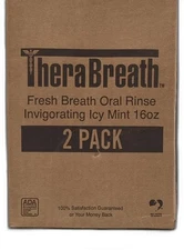 *2028-6-1* Therabreath Fresh Breath Mouthwash, Icy Mint Flavor, Alcohol-free, 16