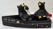 Bearfoots by Jeff Fleming - Bears Fishing “S.S. Goodlife" Figurine