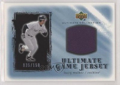 2001 Upper Deck Ultimate Collection Game Jerseys /150 Larry Walker #U-LW HOF 7eo