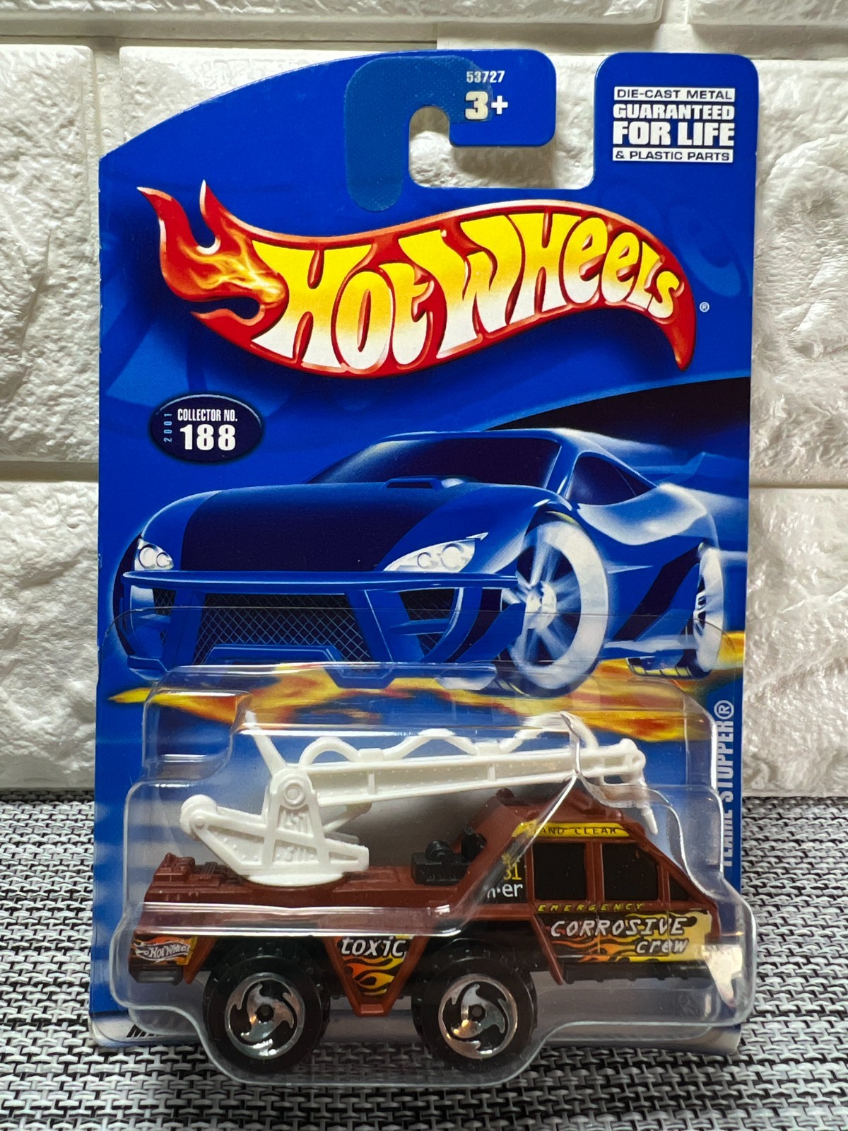 Hot Wheels Flame Stopper 2001 Collector No. 188 Brown/White