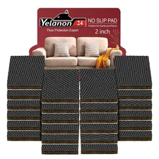 Non-Slip Furniture Pads 24 pcs 2 Grippers for Hardwood Floors