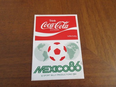 Old Coca-Cola sticker Mexico 1986 World Cup World Cup sticker