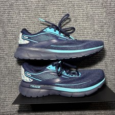 Brooks Trace 2 Running Shoes Navy Blue Nurse Medical Print Womens 9 1203751B445