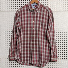 Vintage Tommy Hilfiger Plaid Flannel Shirt Size Medium