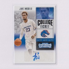 2016 Panini Contenders Draft Picks AUTO #138 James Webb III RC Rookie