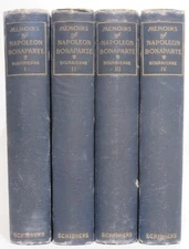 Memoirs of Napoleon Bonaparte By Bourrienne 4 Volumes 1891 Scribner's Sons