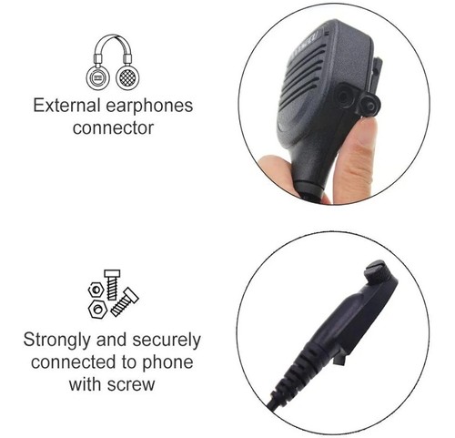 Mikrofon ANYSECU T320 do radia sieciowego 4G Inrico S100 S200 POC Walkie Talkie - Zdjęcie 6 z 8