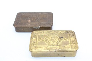 F x2 Antique 1914 WW1 Princess Mary Military Christmas Tins No Contents