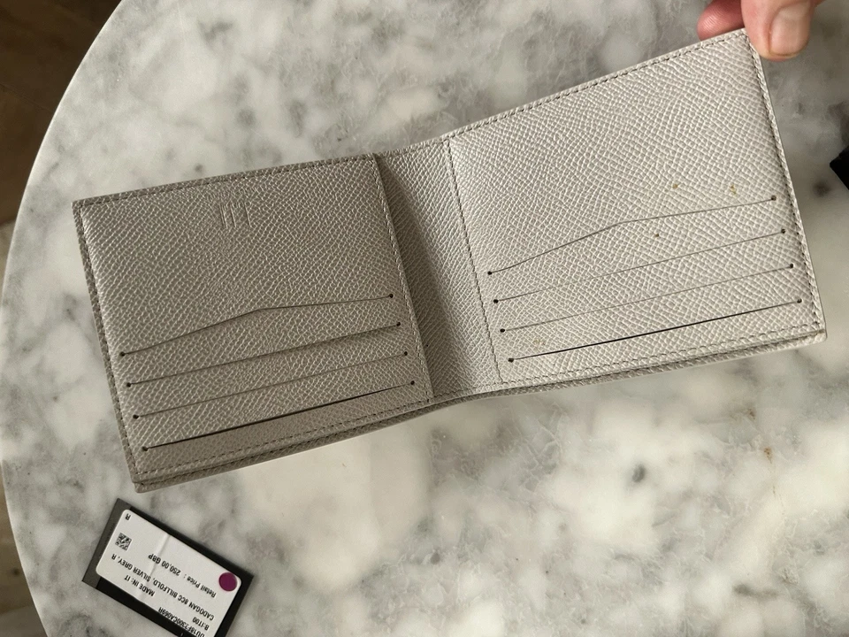 Dunhill London Codogan Bifold Wallet Men's Silver Grey New with Box - Image 2 of 4