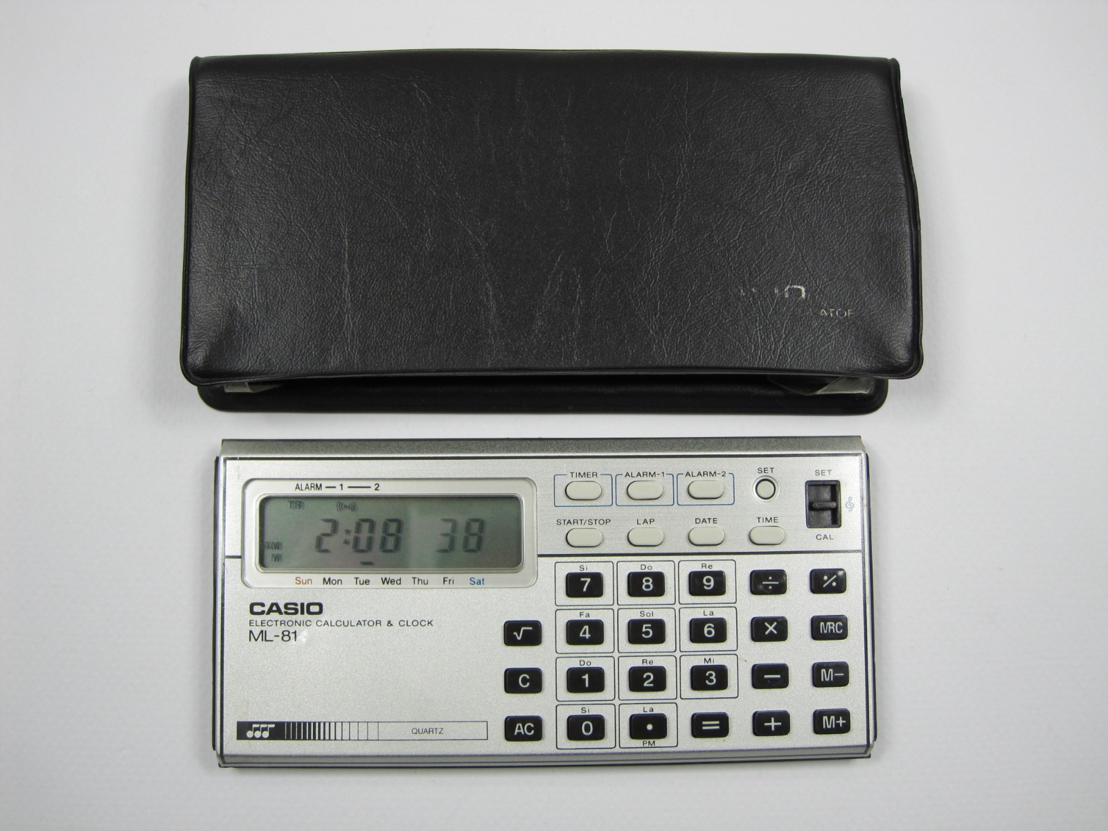 Vintage Rare Casio ML-81 Travel Pocket Digital Two Melody Alarm Clock/Piano
