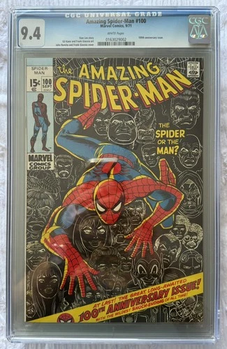 Amazing Spider-Man #100 CGC 9.4 white pages OLD LABEL TIGHTLY GRADED