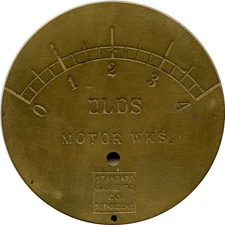 Antique Olds Motor Wks. Standard Gauge Mfg. Co. Syracuse, New York Brass Plate